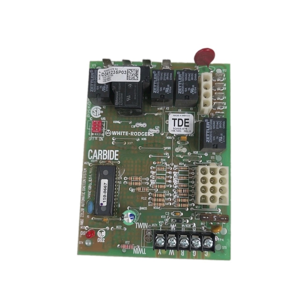 Furnace Control Circuit Board 50A55-476-04 D341235P03 White-Rodgers